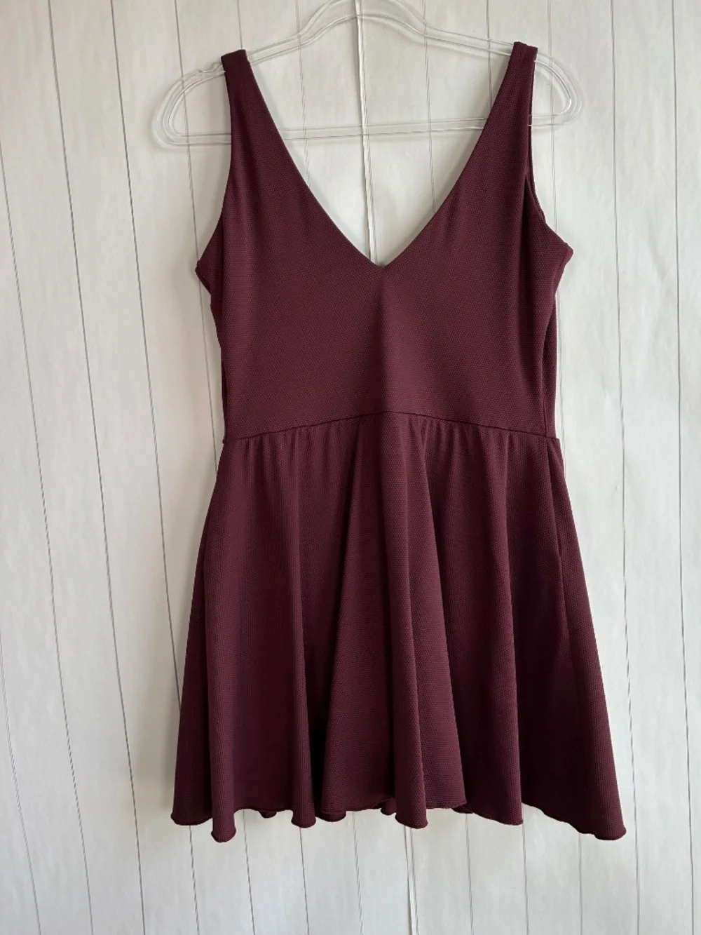 Spanx plus size 2X pike shaping swim dress burgundy v-neck UPF 50+ no padding - Picture 4 of 11